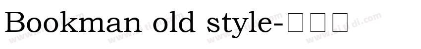 Bookman old style字体转换